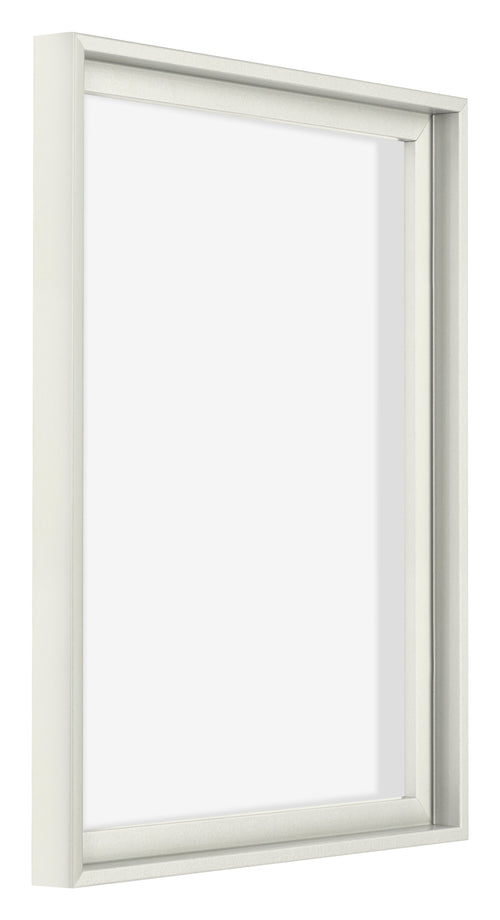 Lyon MDF Canvas Floater Frame 4 5 White Matte Front Oblique | Yourdecoration.co.uk