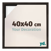Lyon MDF Canvas Floater Frame 40x40cm Oak Dark Front Size | Yourdecoration.co.uk