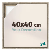 Lyon MDF Canvas Floater Frame 40x40cm Sonoma Oak Voorzijde Maat | Yourdecoration.co.uk