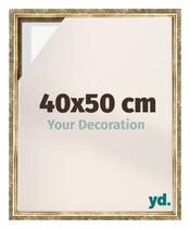 Lyon MDF Canvas Floater Frame 40x50cm Gold Antique Front Size | Yourdecoration.co.uk