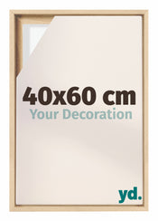 Lyon MDF Canvas Floater Frame 40x60cm Beech Front Size | Yourdecoration.co.uk