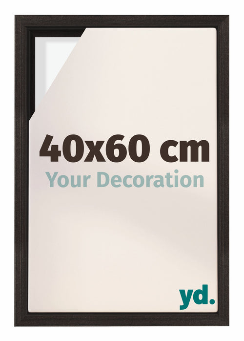 Lyon MDF Canvas Floater Frame 40x60cm Oak Dark Front Size | Yourdecoration.co.uk