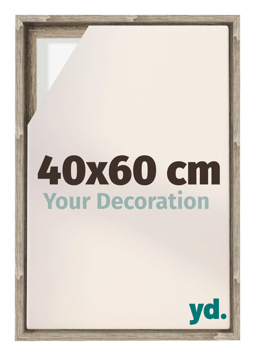 Lyon MDF Canvas Floater Frame 40x60cm Sonoma Oak Voorzijde Maat | Yourdecoration.co.uk