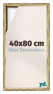 Lyon MDF Canvas Floater Frame 40x80cm Gold Antique Front Size | Yourdecoration.co.uk