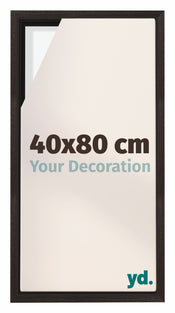 Lyon MDF Canvas Floater Frame 40x80cm Oak Dark Front Size | Yourdecoration.co.uk
