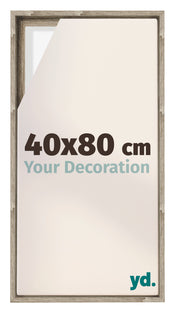 Lyon MDF Canvas Floater Frame 40x80cm Sonoma Oak Voorzijde Maat | Yourdecoration.co.uk