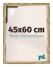 Lyon MDF Canvas Floater Frame 45x60cm Gold Antique Front Size | Yourdecoration.co.uk