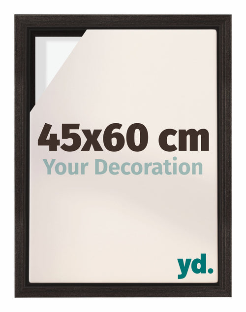 Lyon MDF Canvas Floater Frame 45x60cm Oak Dark Front Size | Yourdecoration.co.uk