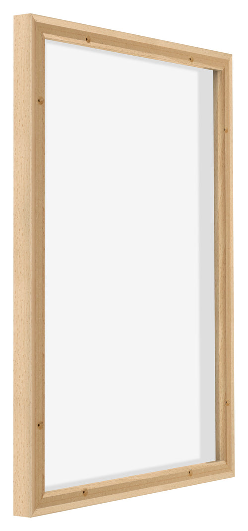 Lyon MDF Canvas Floater Frame 5 7 Beech Back Oblique | Yourdecoration.co.uk