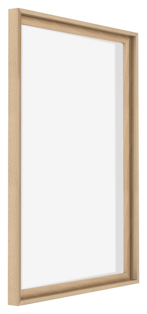 Lyon MDF Canvas Floater Frame 5 7 Beech Front Oblique | Yourdecoration.co.uk