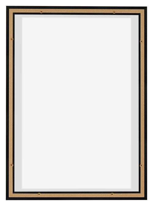 Lyon MDF Canvas Floater Frame 5 7 Black Matte Back | Yourdecoration.co.uk