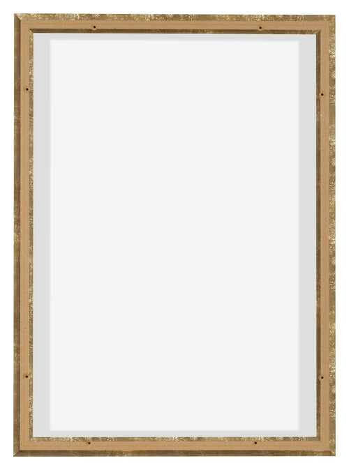 Lyon MDF Canvas Floater Frame 5 7 Gold Antique Back | Yourdecoration.co.uk