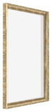 Lyon MDF Canvas Floater Frame 5 7 Gold Antique Front Oblique | Yourdecoration.co.uk