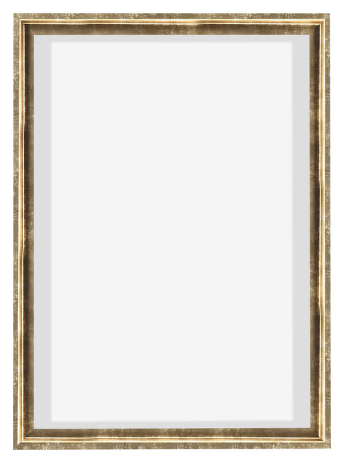 Lyon MDF Canvas Floater Frame 5 7 Gold Antique Front | Yourdecoration.co.uk