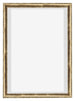 Lyon MDF Canvas Floater Frame 5 7 Gold Antique Front | Yourdecoration.co.uk