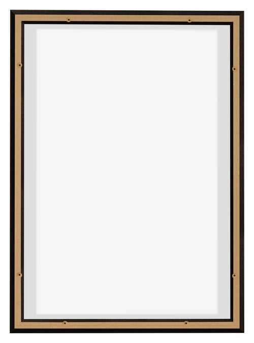 Lyon MDF Canvas Floater Frame 5 7 Oak Dark Back | Yourdecoration.co.uk