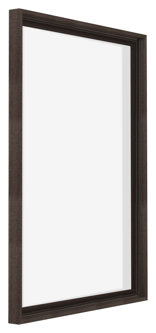 Lyon MDF Canvas Floater Frame 5 7 Oak Dark Front Oblique | Yourdecoration.co.uk