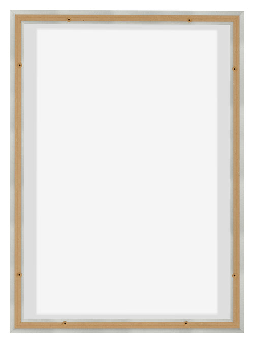 Lyon MDF Canvas Floater Frame 5 7 Silver Matte Back | Yourdecoration.co.uk