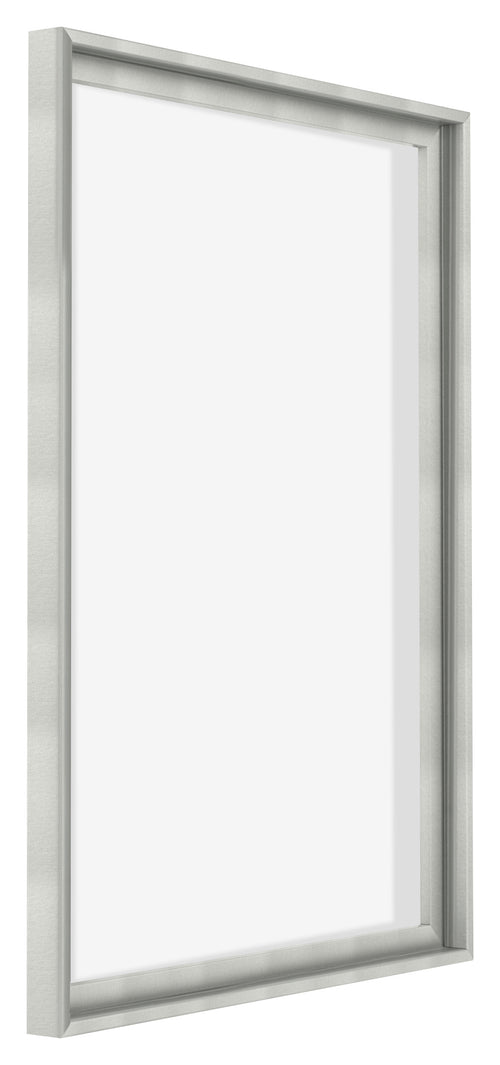 Lyon MDF Canvas Floater Frame 5 7 Silver Matte Front Oblique | Yourdecoration.co.uk