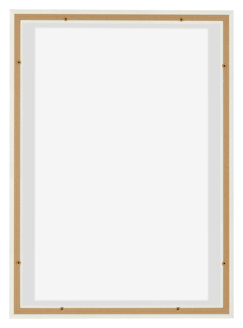 Lyon MDF Canvas Floater Frame 5 7 White Matte Back | Yourdecoration.co.uk