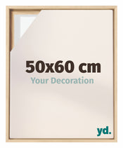 Lyon MDF Canvas Floater Frame 50x60cm Beech Front Size | Yourdecoration.co.uk