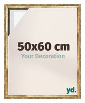 Lyon MDF Canvas Floater Frame 50x60cm Gold Antique Front Size | Yourdecoration.co.uk