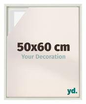 Lyon MDF Canvas Floater Frame 50x60cm White Matte Front Size | Yourdecoration.co.uk