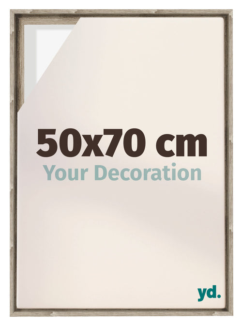 Lyon MDF Canvas Floater Frame 50x70cm Sonoma Oak Voorzijde Maat | Yourdecoration.co.uk