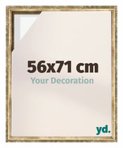 Lyon MDF Canvas Floater Frame 56x71cm Gold Antique Front Size | Yourdecoration.co.uk