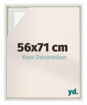 Lyon MDF Canvas Floater Frame 56x71cm White Matte Front Size | Yourdecoration.co.uk