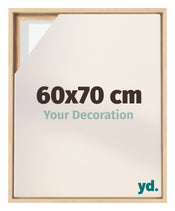 Lyon MDF Canvas Floater Frame 60x70cm Beech Front Size | Yourdecoration.co.uk