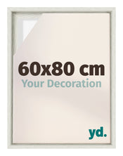 Lyon MDF Canvas Floater Frame 60x80cm White Wash Voorzijde Maat | Yourdecoration.co.uk
