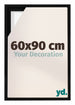 Lyon MDF Canvas Floater Frame 60x90cm Black Matte Front Size | Yourdecoration.co.uk