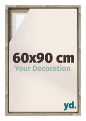 Lyon MDF Canvas Floater Frame 60x90cm Sonoma Oak Voorzijde Maat | Yourdecoration.co.uk