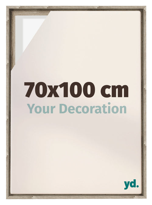 Lyon MDF Canvas Floater Frame 70x100cm Sonoma Oak Voorzijde Maat | Yourdecoration.co.uk