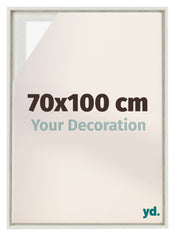 Lyon MDF Canvas Floater Frame 70x100cm White Wash Voorzijde Maat | Yourdecoration.co.uk