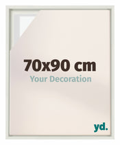 Lyon MDF Canvas Floater Frame 70x90cm White Matte Front Size | Yourdecoration.co.uk