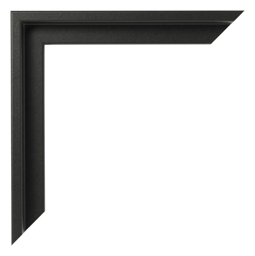 Lyon MDF Canvas Floater Frame Black Matte Corner | Yourdecoration.co.uk