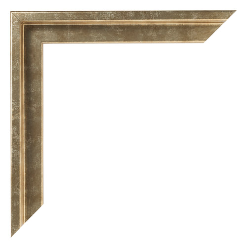 Lyon MDF Canvas Floater Frame Gold Antique Corner | Yourdecoration.co.uk