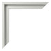 Lyon MDF Canvas Floater Frame Silver Matte Corner | Yourdecoration.co.uk