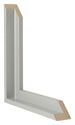 Lyon MDF Canvas Floater Frame Silver Matte Intersection | Yourdecoration.co.uk