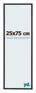 Miami Aluminium Photo Frame 25x75cm Black High Gloss Front Size | Yourdecoration.co.uk