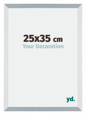 Mura MDF Photo Frame 25x35cm Aluminum Brushed Front Size | Yourdecoration.co.uk