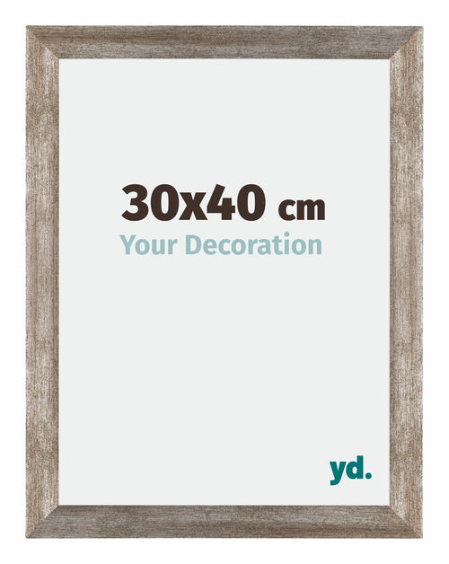 Mura MDF Photo Frame 30x40cm Metal Vintage Front Size | Yourdecoration.co.uk