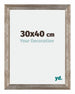 Mura MDF Photo Frame 30x40cm Metal Vintage Front Size | Yourdecoration.co.uk