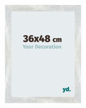 Mura MDF Photo Frame 36x48cm Silver Shiny Vintage Front Size | Yourdecoration.co.uk