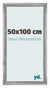 Mura MDF Photo Frame 50x100cm Gray Wiped Front Size | Yourdecoration.co.uk