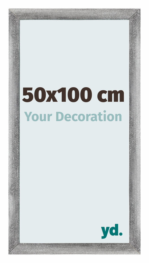 Mura MDF Photo Frame 50x100cm Gray Wiped Front Size | Yourdecoration.co.uk