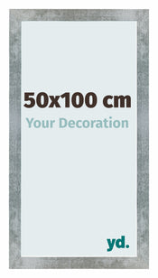 Mura MDF Photo Frame 50x100cm Iron Swept Front Size | Yourdecoration.co.uk
