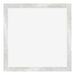 Mura MDF Photo Frame 50x50cm Silver Glossy Vintage Front | Yourdecoration.co.uk